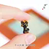 Tienda de Oro Puzuo Mismo Estilo Arena Dorada Accesorios DIY Colgante de Gato Negro Pequeño Cadena para Clavícula Dulce y Fresca para Mujeres