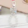 Cuentas Nuevo Llavero Colgante de Lazo de Sirena con Cuentas Colgante Pequeño para Funda de Teléfono Móvil Colgante Regalo para Niña