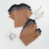 Pijama de Otoño e Invierno para Mujer Estilo Ruso Europeo y Americano, Top de Cuello Redondo Manga Corta, Cómodo Conjunto de Pantalón Largo, Ropa de Casa Térmica Fábrica
