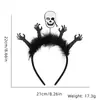 Diadema Divertida de Dibujos Animados para Halloween Accesorios para el Cabello Decoraciones para Fiesta Temática del Festival de Fantasmas Diadema de Murciélago Araña Hebilla para la Cabeza