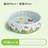 Alberca para Niños y Bebés, Cubo Plegable de Verano para Nadar, Tamaño Grande Redondo, Enorme Piscina Inflable Extensible para Exteriores