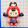 Muñeca de Carta Gigante de Dibujos Animados Accesorios de Resina para DIY Imán para Nevera Hecho a Mano Accesorios para Llavero Colgante Parche Lote