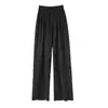 Novedad Primavera y Verano Pantalones de Arroz Glutinoso de Pierna Ancha para Mujer Transfronterizos Combinan con Todo Estilo Perezoso Adelgazante Caído Pantalones Casuales Delgados Sueltos