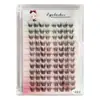 Pestañas Postizas Segmentadas de Gran Capacidad con Cabello Termofusionado, Pestañas DIY Autoinjertables, Tridimensionales, Suaves y Cómodas para Mujeres