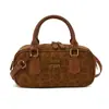 Bolsa de Bowling Portátil Nova com Estampa de Leopardo, Elegante e Moderna para Mulheres, Bolsa Quadrada Pequena Transversal de Ombro Único com Textura, Tendência e Alta Qualidade