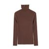 Ropa de otoño e invierno Baishiwang tan fácil ~ suéter de lana de cuello alto para mujer elástico ajustado adelgazante camiseta interior