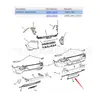 Adecuado para Jeep 14-18 Free Light Soporte de Tira Decorativa para Parachoques Trasero 68205090Ab