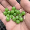 Cuentas sueltas de jade sintético cuentas sueltas redondas de jade Dongling sintético cuentas sueltas de vidrio de 10 mm cuentas para accesorios verde fruta pulseras cuentas
