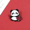 Broche Panda Dia Nacional Desenho Animado Fofo Viva a Pátria Celebração Universal Insígnia de Metal para Homens e Mulheres Decoração de Bolsa Roupas