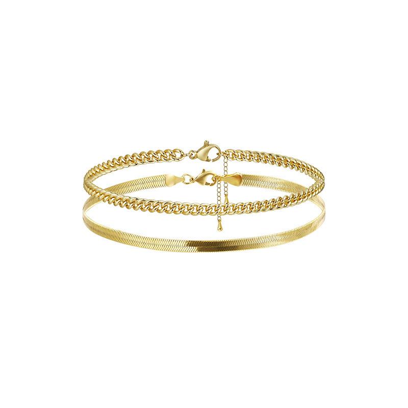 Anklet-Cuban snake chain-05 鍓鏈琝