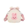 Bolsa Infantil da Moda Meninos e Meninas Porta-Moedas Ursinho Fofo Bolsa Transversal de Lona Casual para Viagem ao Ar Livre