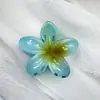Grampo de Cabelo Flor Plumeria de Fornecimento Transfronteiriço, Cor Degradê, Acessório de Cabelo da Moda para Feriados Femininos, Venda Quente, para Penteados Updo, Presilha Jacaré