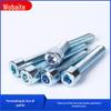 GB70-76 parafusos de máquina da cabeça de cilindro do soquete do hexágono 8,8 M4M5M6M8M10M12 branco azul da categoria do zinco
