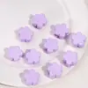 Cuentas de acrílico color crema con agujero grande, pentagrama, flor de ciruelo, cuentas en forma de corazón, materiales y accesorios para cadenas de teléfono y llaveros hechos a mano