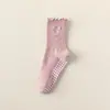 Calcetines de Yoga Antideslizantes para Mujer, Calcetines de Media Pantorrilla, Calcetines de Pilates, Calcetines Deportivos Profesionales para Piso de Mujer, Calcetines para Piso de Fitness en Interiores
