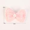 Novo cor-de-rosa orelha de coelho laço amor tecido fresco doce diy acessórios bonito pano adesivos acessórios decoração
