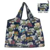 Nuevo en stock Bolsa de Compras Plegable Bolsa Plegable Ecológica Gran Capacidad Portátil Creativa Portátil Almacenamiento Portátil Tela Oxford