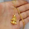 Colgante de ángel de latón bañado en oro mate con explosiones, joyería de oro de imitación galvanizado, fabricantes directos, collar colgante para mujer