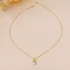 Collar con Colgante de Circonita en Forma de Corazón Chapado en Oro Transfronterizo Moda Microincrustado Collar con Circonita en Forma de Corazón Cadena para Clavícula Joyería