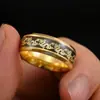 Joyería Europea y Americana Transfronteriza Nueva de Acero Inoxidable Anillo de Dragón Chino Auspicioso Dragón y Fénix para Mujer con Patrón de Fénix Anillos de Acero de Titanio para Pareja