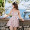 Traje de baño de una pieza para mujer, de alta gama, conservador, que cubre el cuerpo, elegante, nuevo estilo de verano 2026, puro y deseable, adecuado para aguas termales y vacaciones