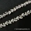 Cadena de Diamante Cadena de Diamante de Vidrio Marquise Cadena de Código Elegante Soldadura Cadena de Sombrero Accesorios para Ropa Accesorios de Bricolaje Cadena de Garra de Cristal