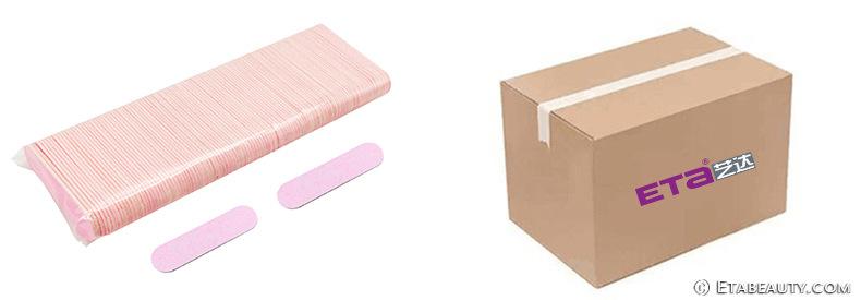 美甲耐用细砂条打磨搓条真甲专用修型超薄红蓝木片指甲锉