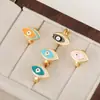 Estación Independiente Venta Caliente Cobre Microincrustación Joyería para Mujer Aceite Goteante Ojos de la Suerte Aretes Aretes Creativos Personalizados Suministro Transfronterizo