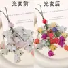 Resina UV fotosensible color cambiante ultravioleta lirio del valle gatito hecho a mano DIY making pulsera collar joyería accesorios materiales