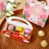 Caja de dulces de cinta para boda Meow, caricatura, conejo lindo, dulce, portátil, boda, compromiso, empaque de dulces, caja de regalo, bolsa