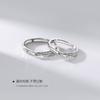 Anillo de pareja de plata pura s999 Día de San Valentín estrella Mar diseño simple de lujo ligero nicho sentido de diseño anillo para hombre y mujer