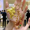 Colgante Llavero de Oro Puro 999, Colgante para Teléfono Móvil, Colgante de Caballo Dorado, Riqueza Instantánea, Regalo de Negocio, Artículo Promocional