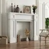 Madera Sólida Americana Retro B&B Chimenea Gabinete Decorativo Estilo Francés Europeo Simple Estante de Chimenea Accesorios para Fotografía de Bodas