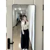 Camiseta Sexy de un Hombro con Mangas Largas para Mujer, Nuevo Estilo de Invierno, Hombro Asimétrico, Sexy Descubierto del Hombro, Top de Alta Gama para Mujer