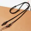 Nueva Joyería Cuerda Tejida a Mano con Cuentas Dzi del Tíbet Cuerda para Colgar Horizontal Unisex Collar para Cuello Clavícula Cuerda para Colgante
