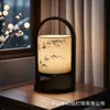 Nova Luminária de Mesa Estilo Chinês Quarto Mesa de Cabeceira Medieval Zen Sala de Estar Sala de Chá Estudo Estilo Chinês Recarregável Decorativa Atmosfera