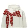 Outono Transfronteiriço Novidades Moda de Rua Americana High-Street Design Personalizado Moletom com Capuz e Patchwork Xadrez Estilo Casal
