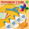 Flores de papel crepé de látex blanco hechas a mano, pegamento para carpintería para maquetas de bricolaje, papel de seda, pegamento lavable para manualidades