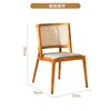 Cadeira de Jantar de Rattan Estilo Antigo Chinês Cadeira Doméstica com Encosto de Madeira Maciça Cadeira de Lazer para Pousada Hotel Cadeira de Móveis de Rattan