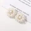 Retro Joker Temperamento Doble Círculo Flor de Perla DIY Hecho a Mano Trenzado Cuentas Horquilla Accesorios para el Cabello Pendientes Material Venta al por Mayor