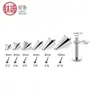 Pendiente de Titanio F136 de Cono Apuntado M0.9 Aro de Oreja Espiral Interno Pendiente para Labio Pendiente para Cartílago Piercing Minimalista de Nicho Joyería
