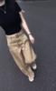 25070 Big Aimei Yiyuan 2025 Verano Nuevo Color Sólido Slim Fit Camiseta de Manga Corta Pantalones Rectos de Cintura Alta Estilo Occidental Mujeres