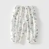 Pantalones Largos Finos de Bebé para Verano 2026 Dibujos Animados con Puño Pantalones Repelentes de Mosquitos Unisex para Bebé Casual Cómodos Ropa de Casa para Exteriores