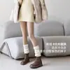 Leggings de Nueve Puntos con Efecto Pierna Desnuda para Mujer, Otoño e Invierno, Forrados de Polar y Engrosados, Mallas de una Sola Capa Integradas con una Sensación Natural Similar a la Piel