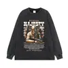 Camiseta Unissex com Estampa Vintage Lavada de Manga Curta Solta Oversized Nova High Street para Casal
