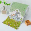 Toalla de gasa de algodón puro de cuatro capas para adultos, absorbente y de secado rápido, adecuada para bañar gatos, diseño lindo, nuevo para mujeres