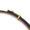 Cinturón Fino de Cuero con Hebilla de Placa para Mujer de Verano Todo Fósforo de Piel de Vaca Decorativo para Pantalones Cinturón Simple de Moda