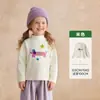 [99,9 Yuan por 2 Peças] Roupa Infantil Amila 26ª Nova Coleção de Inverno Camiseta Versátil Básica Infantil Camiseta Quente para Meninas