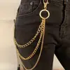 Cadena de pantalones de metal cadena de cintura personalizada cadena de pantalones punk hip-hop rock colgante accesorios para discotecas europeas y americanas fabricantes de cadenas de cintura