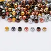 Cuentas de Posicionamiento de Cobre Sin Níquel Ecológicas Cuentas Espaciadoras Accesorios para Joyería DIY Se Pueden Aplastar para Fijar la Posición del Tubo de Cuenta Materiales para Ensartar Cuentas